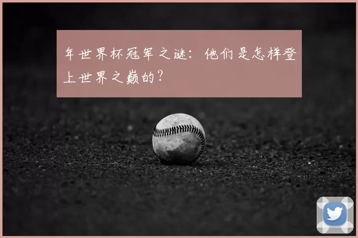 年世界杯冠军之谜：他们是怎样登上世界之巅的？