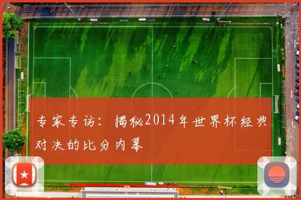 专家专访：揭秘2014年世界杯经典对决的比分内幕